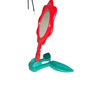 adjustable stand flower designed mirror